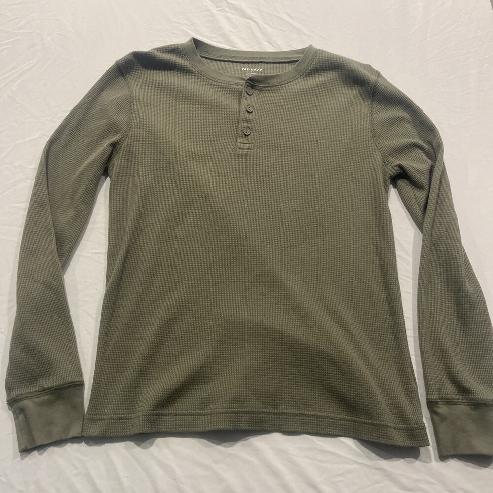 Old Navy Long Sleeve Green Mens Shirt Small